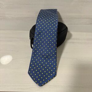 Nautica Blue and Yellow Polka Dot Tie